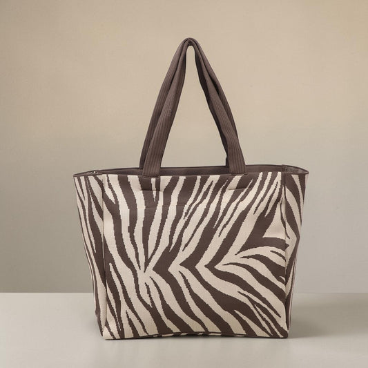 Mocha Zebra Tote