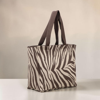 Mocha Zebra Tote
