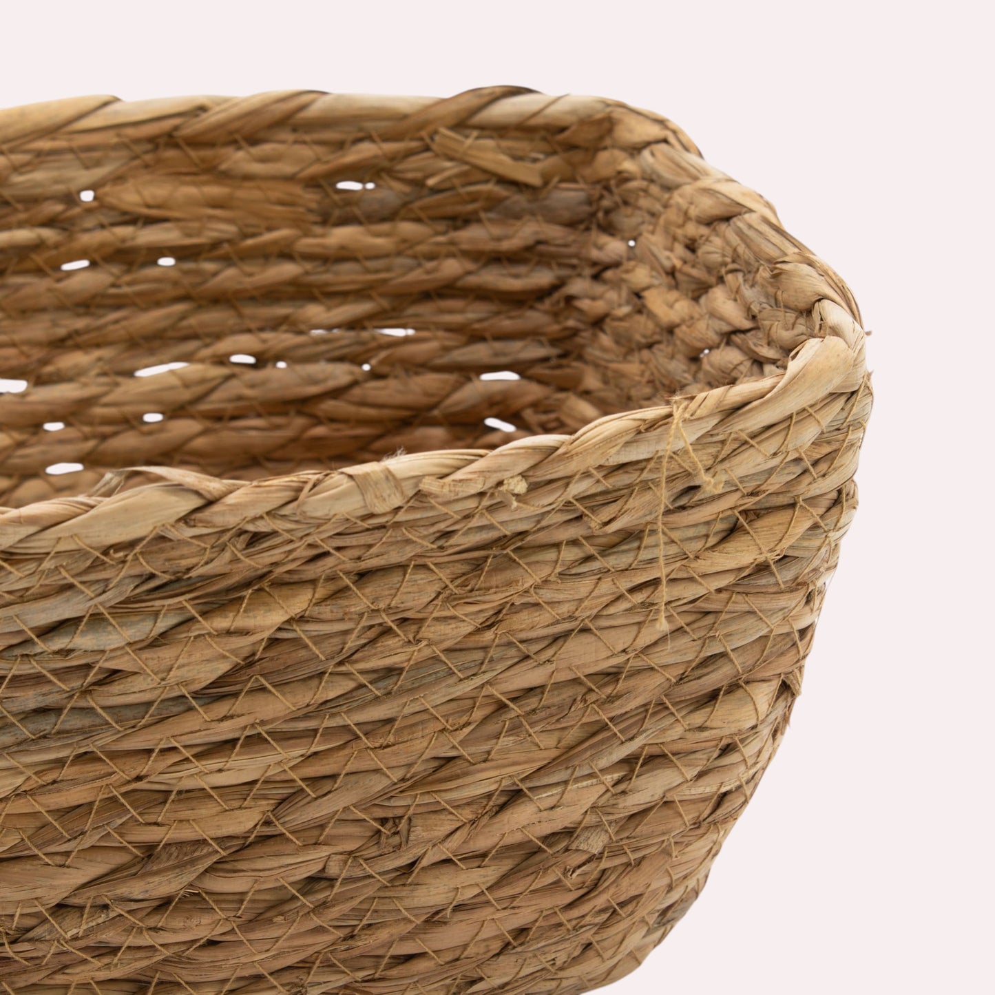 Natural Seagrass Square Baskets - Set of 3