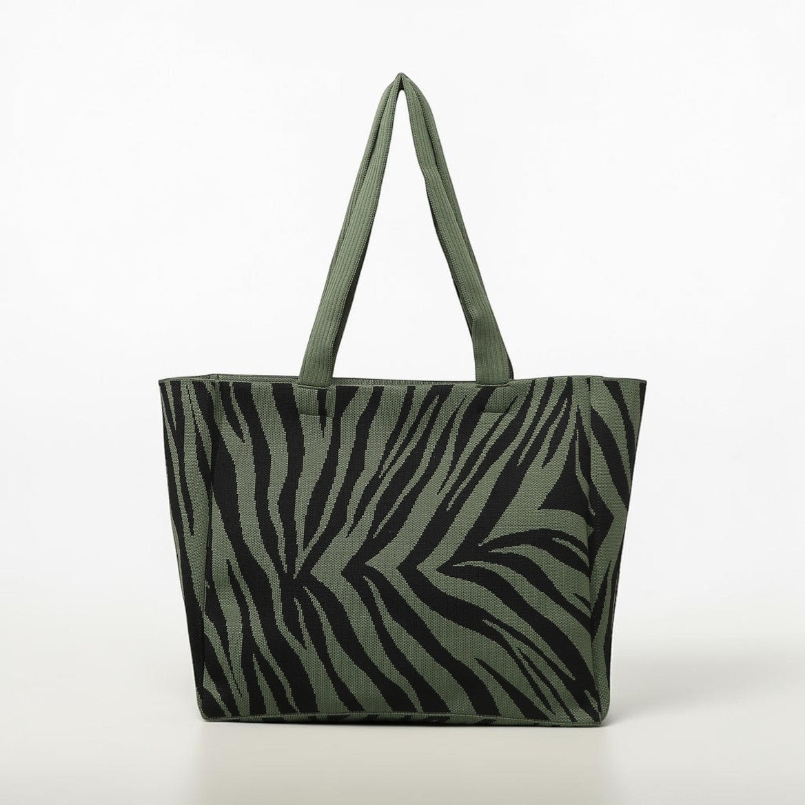 Olive Zebra Tote