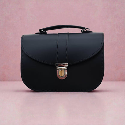 Olympia Handmade Leather Bag - Black