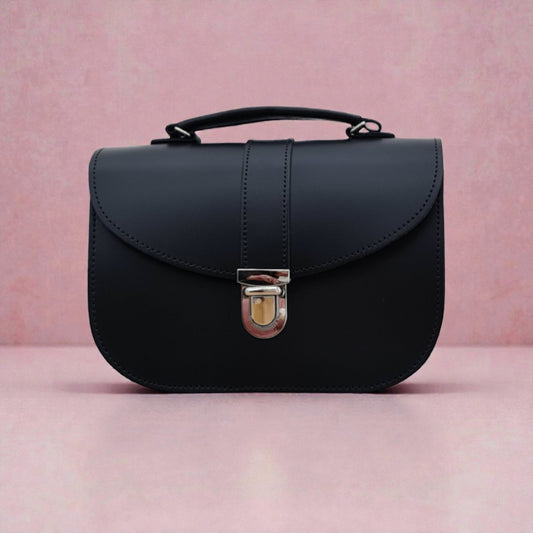 Olympia Handmade Leather Bag - Black