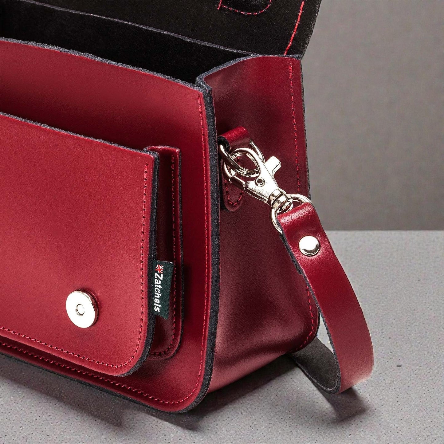 Handmade Leather Micro Satchel - Oxblood