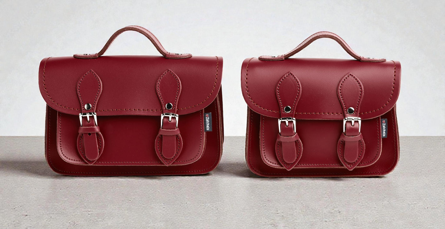 Handmade Leather Micro Satchel - Oxblood