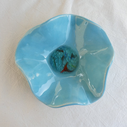 Sea Green Wave Bowl