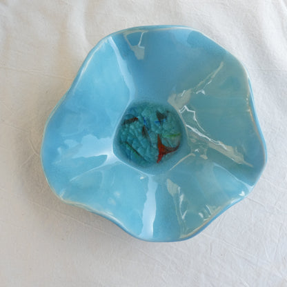 Sea Green Wave Bowl