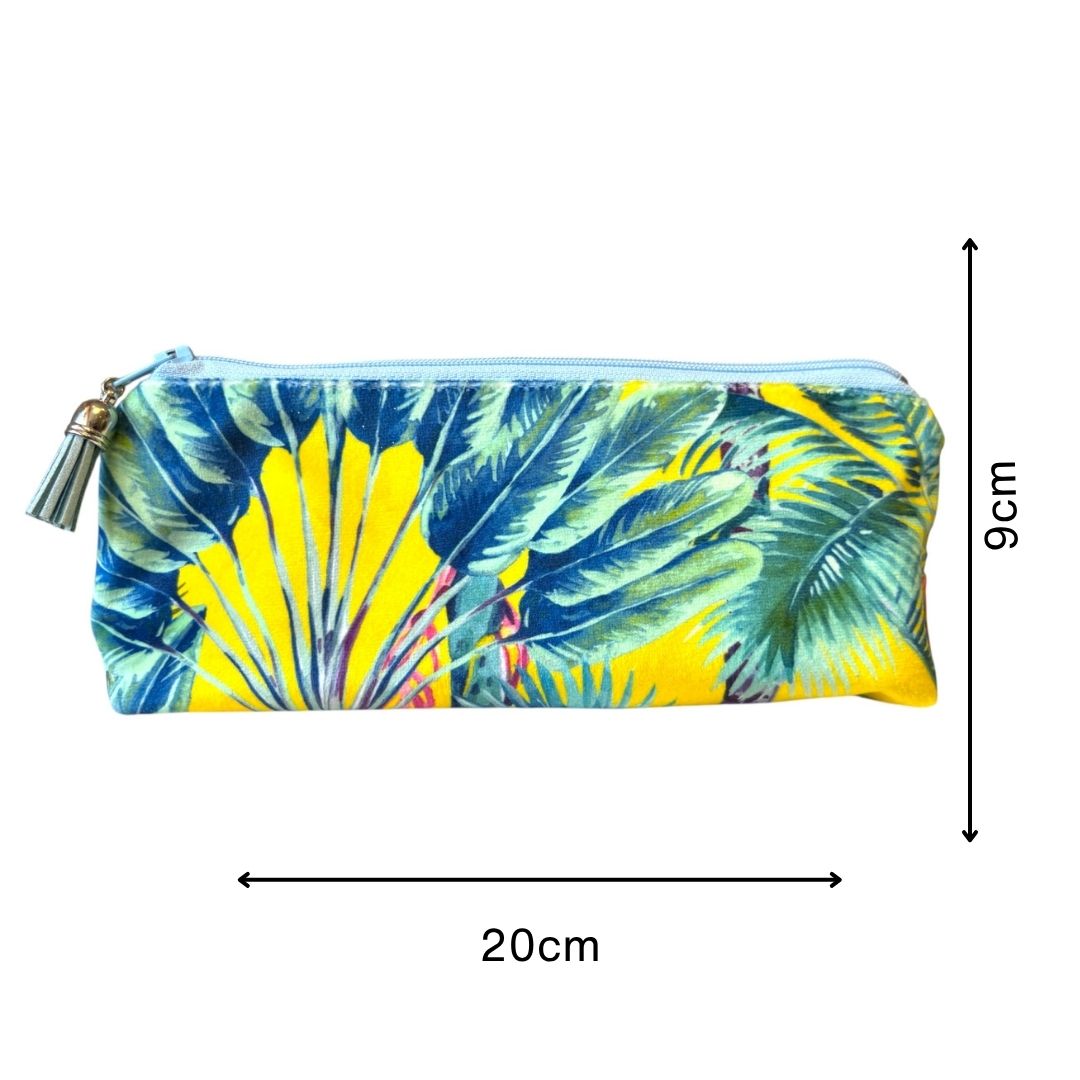 Palm Springs Velvet Pencil Case