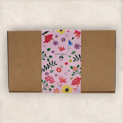 Passion Bath Sea Salts & Soap Flowers Set