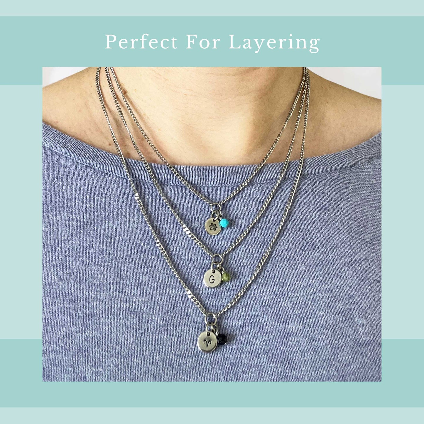 September Birthflower With Birthstone Necklace