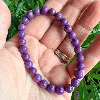 Phosphosiderite Bead Bracelet