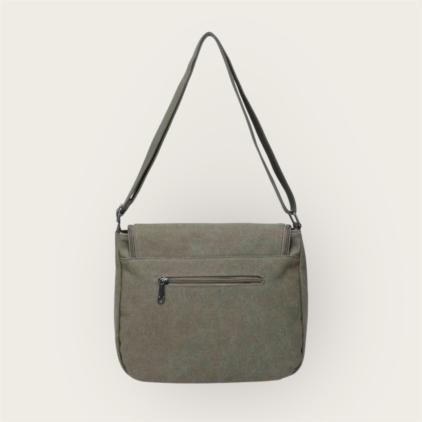 Khaki Crossbody Canvas Star Bag