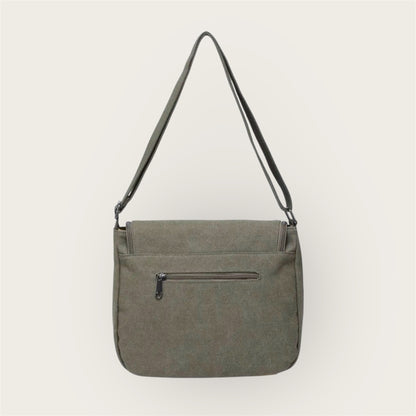 Khaki Crossbody Canvas Star Bag