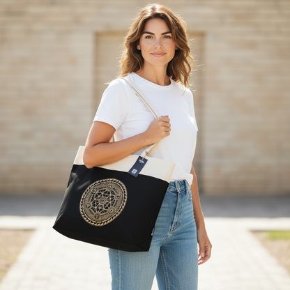 Chocolate Freedom Chakra Stonewash Tote Bag