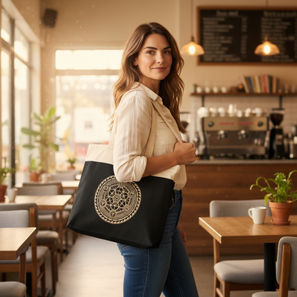 Chocolate Freedom Chakra Stonewash Tote Bag