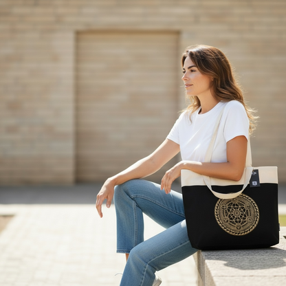 Chocolate Freedom Chakra Stonewash Tote Bag