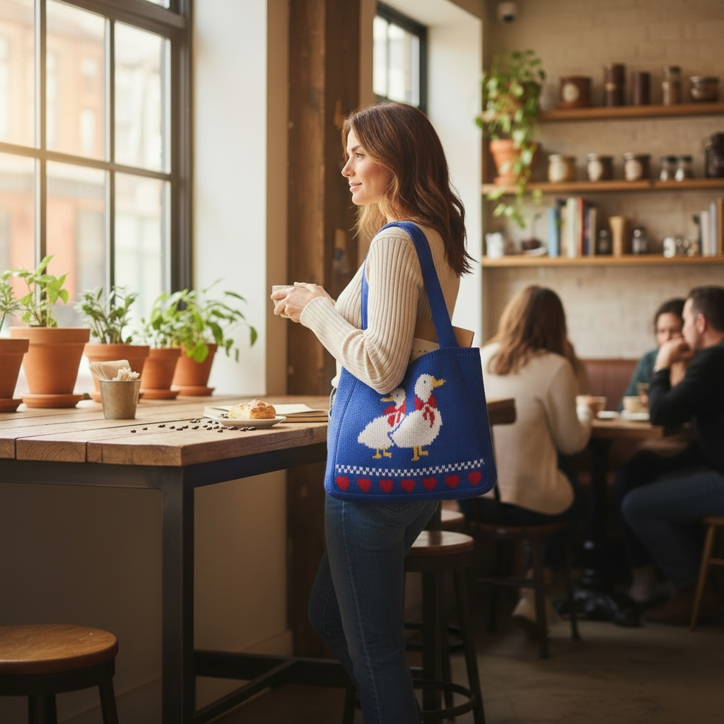Duck Knit Tote Bag