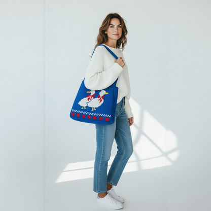 Duck Knit Tote Bag