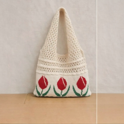 Tulip Crochet Tote Bag