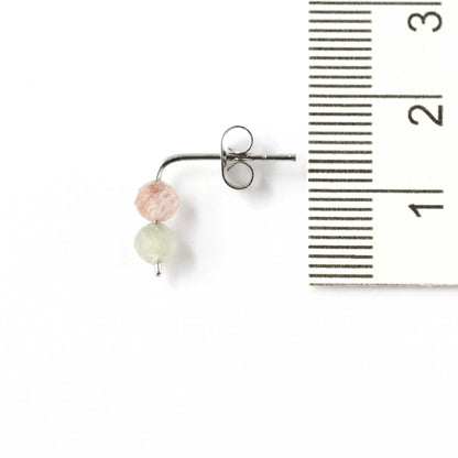 Quartz Gemstone Stud Earrings