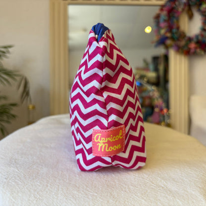 Raspberry Chevron Everyday Pouch