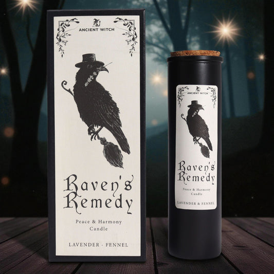 Ravens' Remedy Ancient Witch Ritual Candle