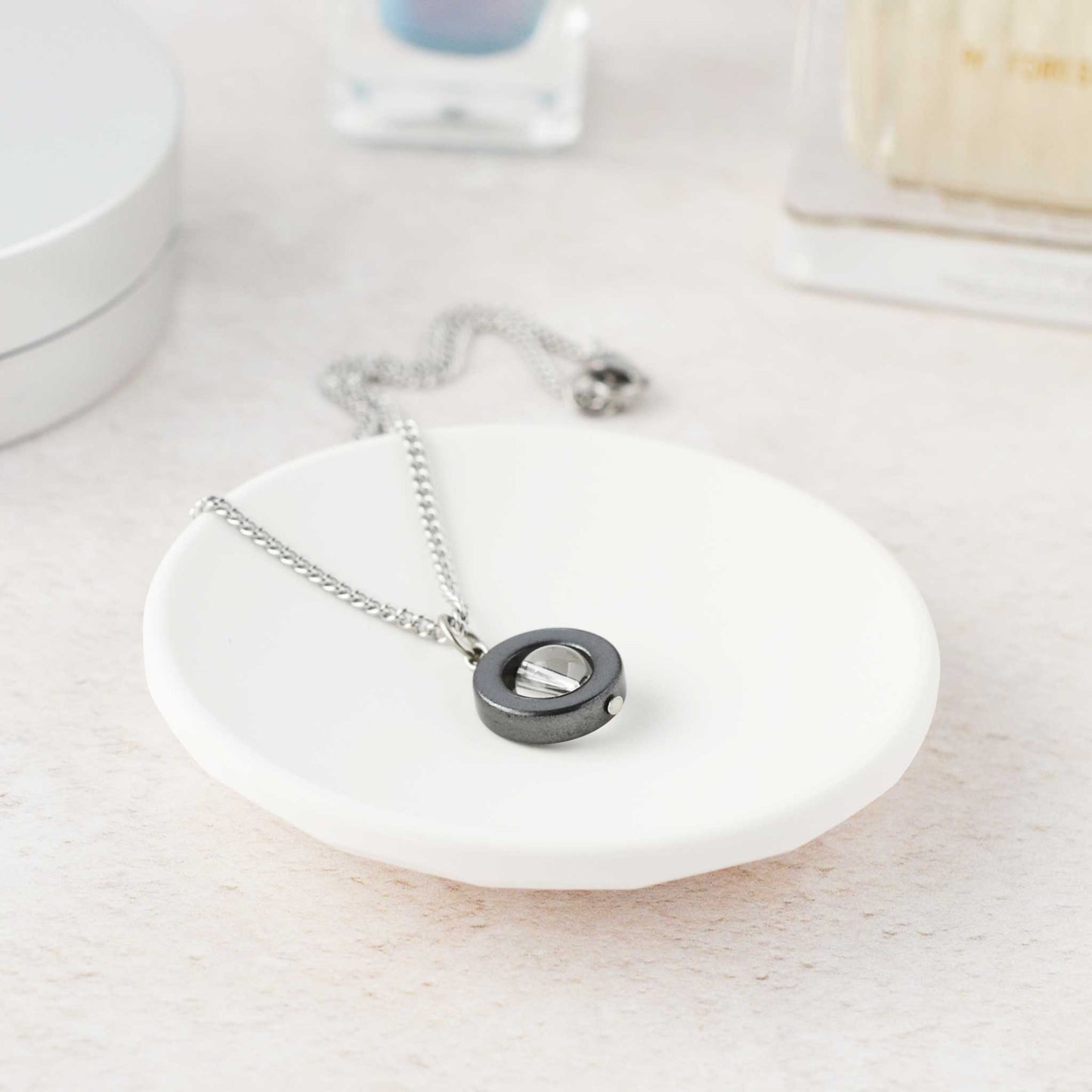 Gemstone Spinner Necklace