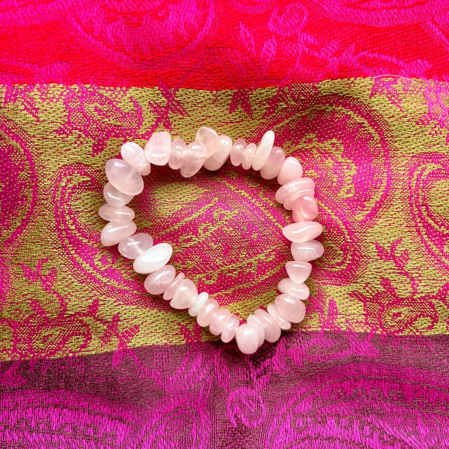 Rose Quartz Chunky Bracelet