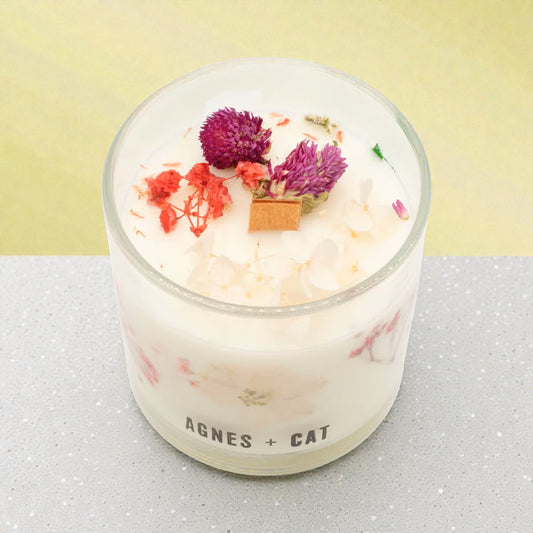 Agnes + Cat Botanical Soy Wax Candle - Roses of Sawrey