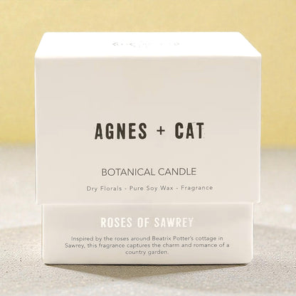 Agnes + Cat Botanical Soy Wax Candle - Roses of Sawrey