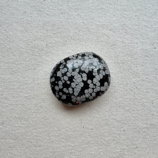 Snowflake Obsidian Palm Stone