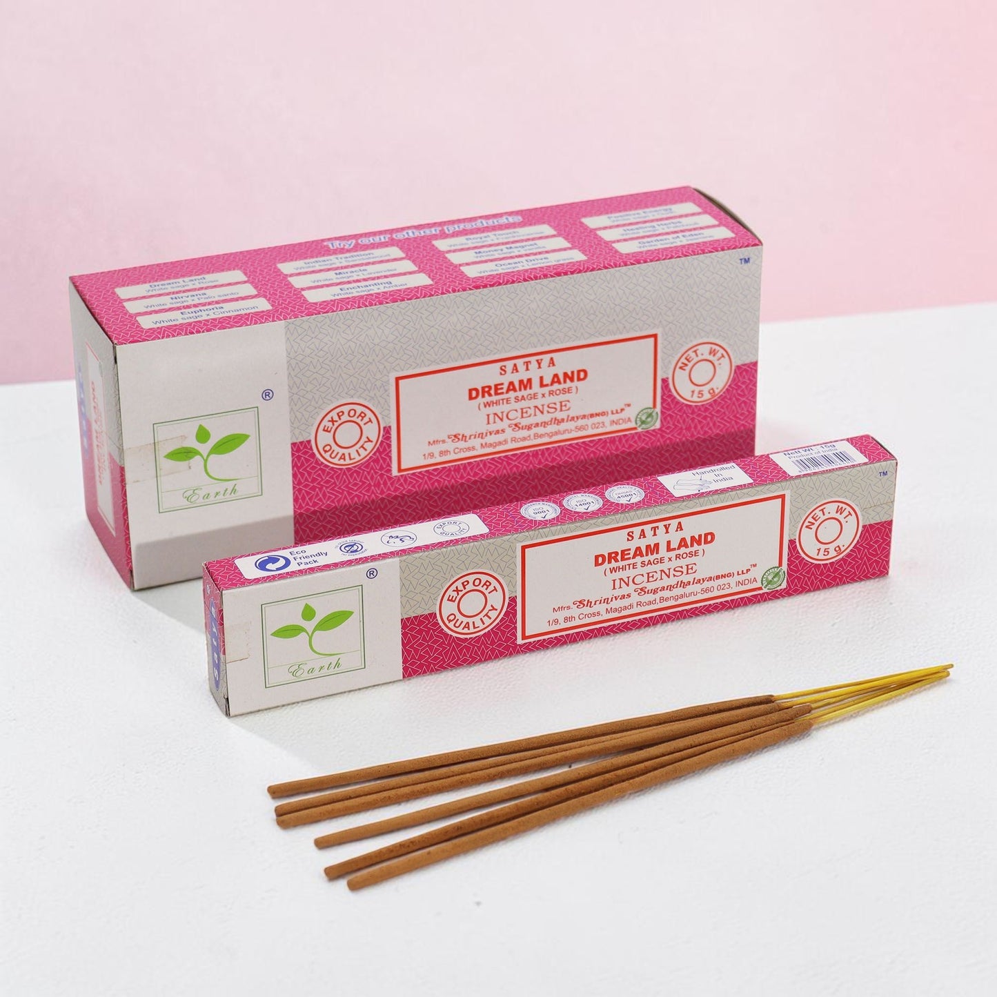 Satya Incense - Dream Land (White Sage & Rose)