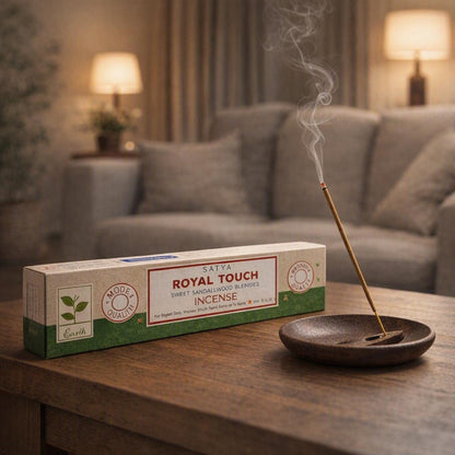 Satya Incense - Royal Touch (White Sage & Frankincense)