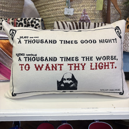 Shakespeare Quote Cushion