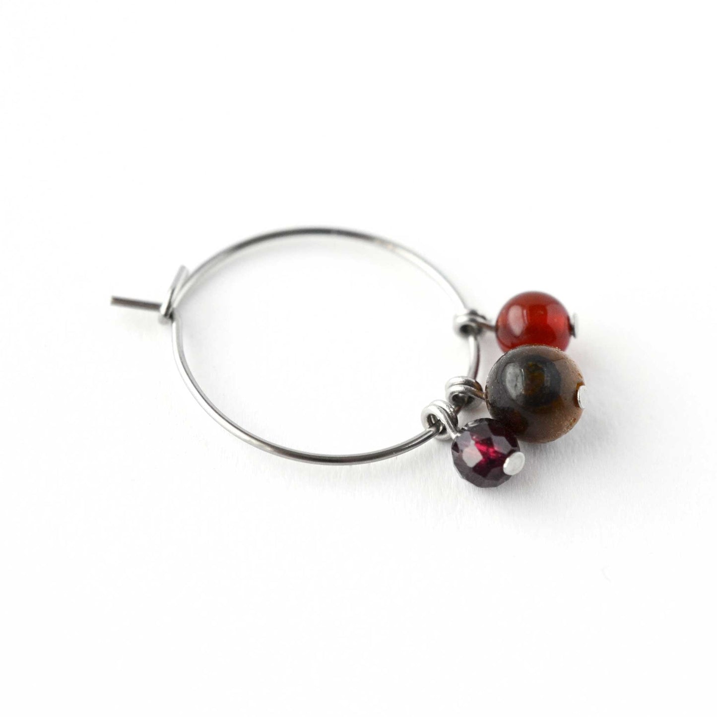 Confidence Gemstone Hoop Earrings