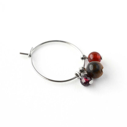 Confidence Gemstone Hoop Earrings