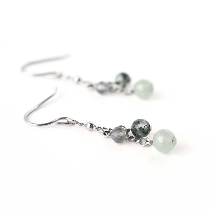 Good Luck Gemstone Drop Earrings