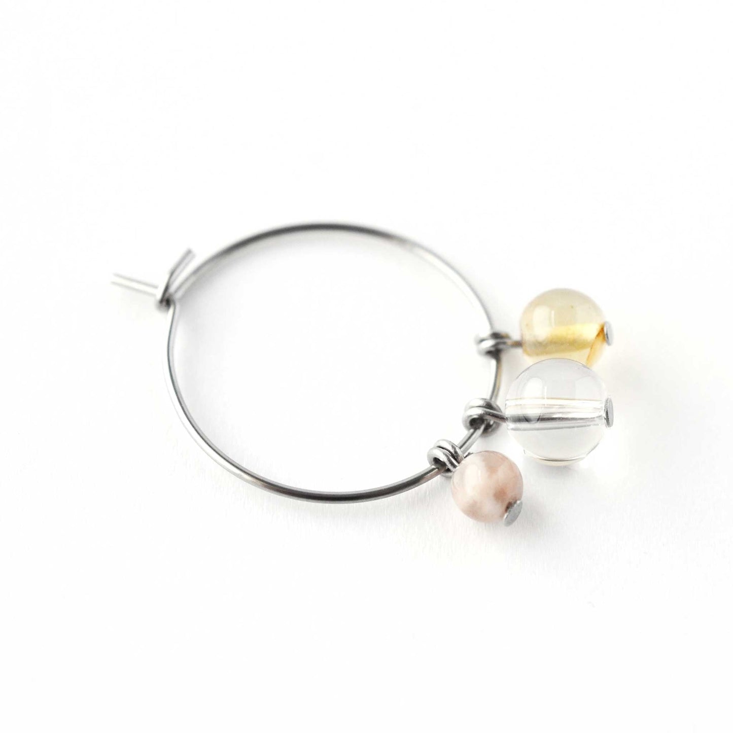 Joy Gemstone Hoop Earrings