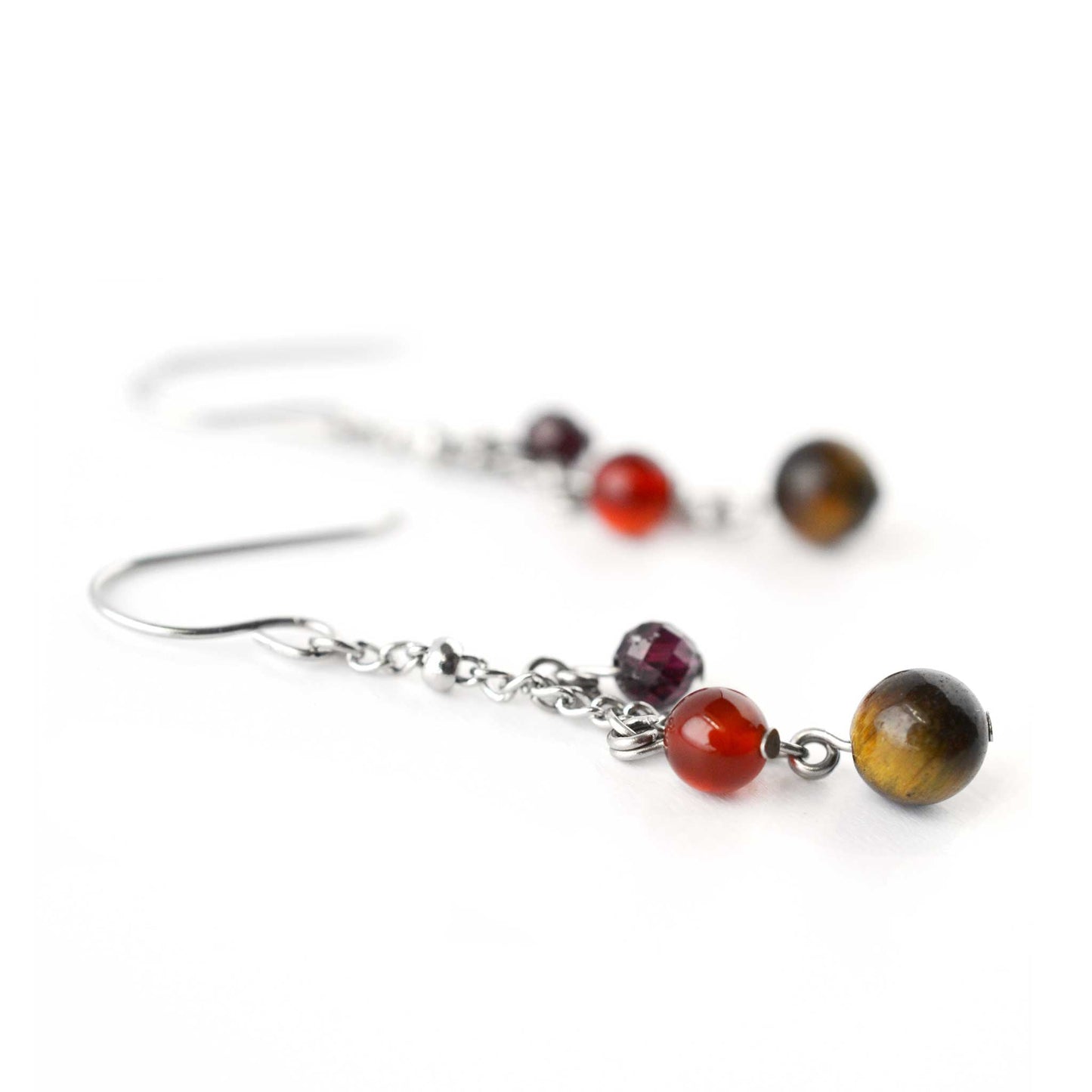 Confidence Gemstone Drop Earrings