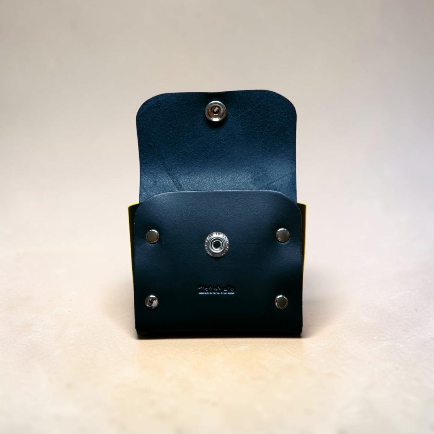 Handmade Leather Simple Coin Purse - Black