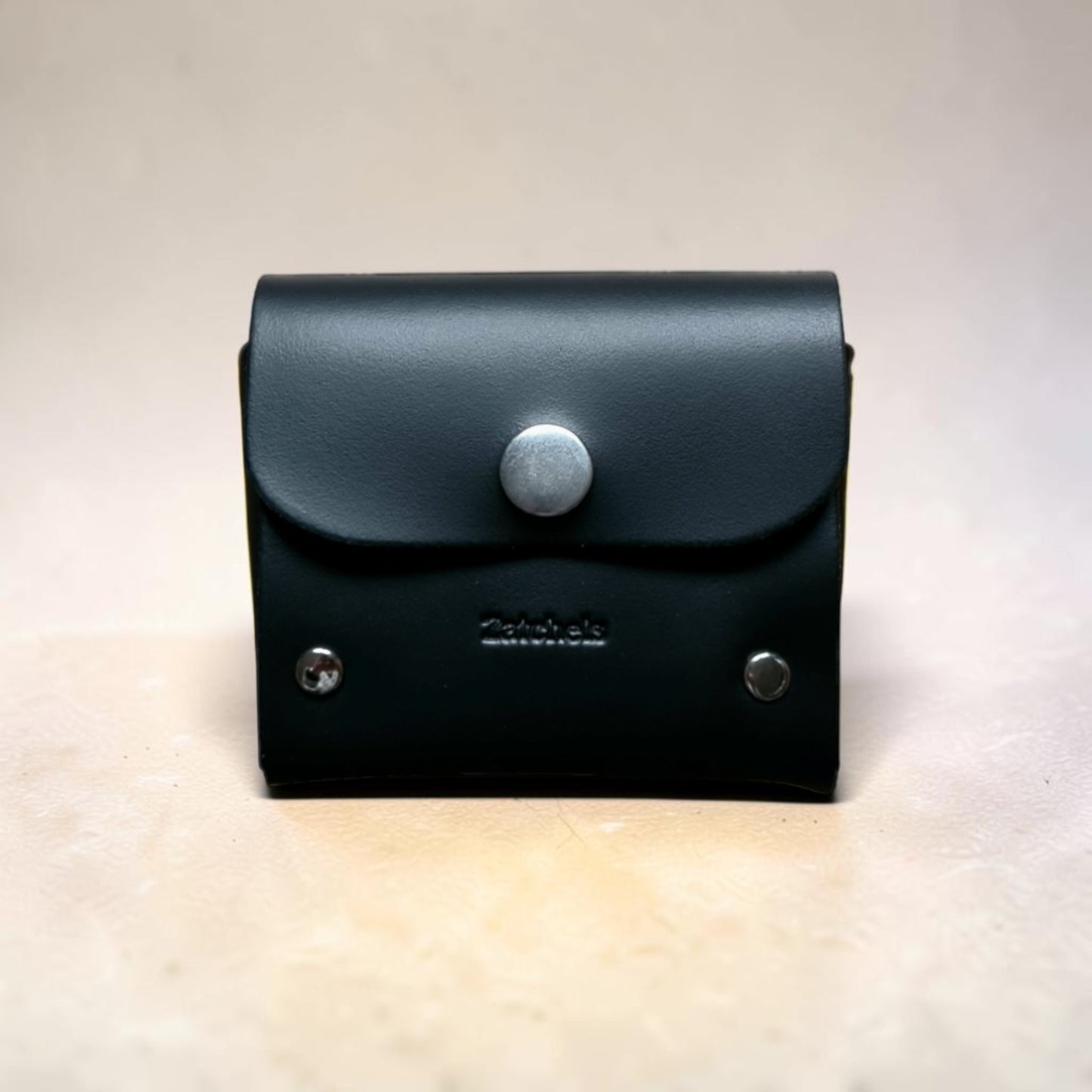 Handmade Leather Simple Coin Purse - Black