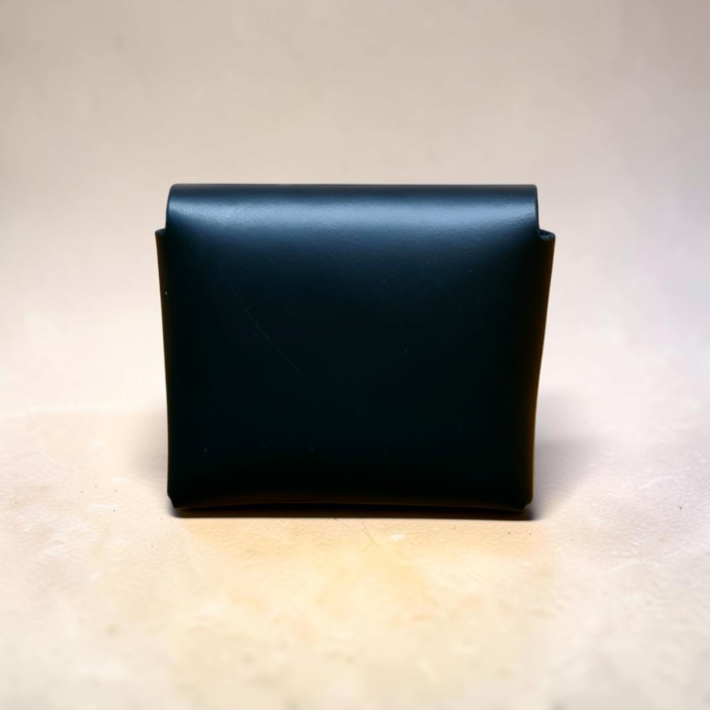 Handmade Leather Simple Coin Purse - Black