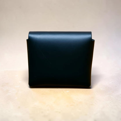 Handmade Leather Simple Coin Purse - Black
