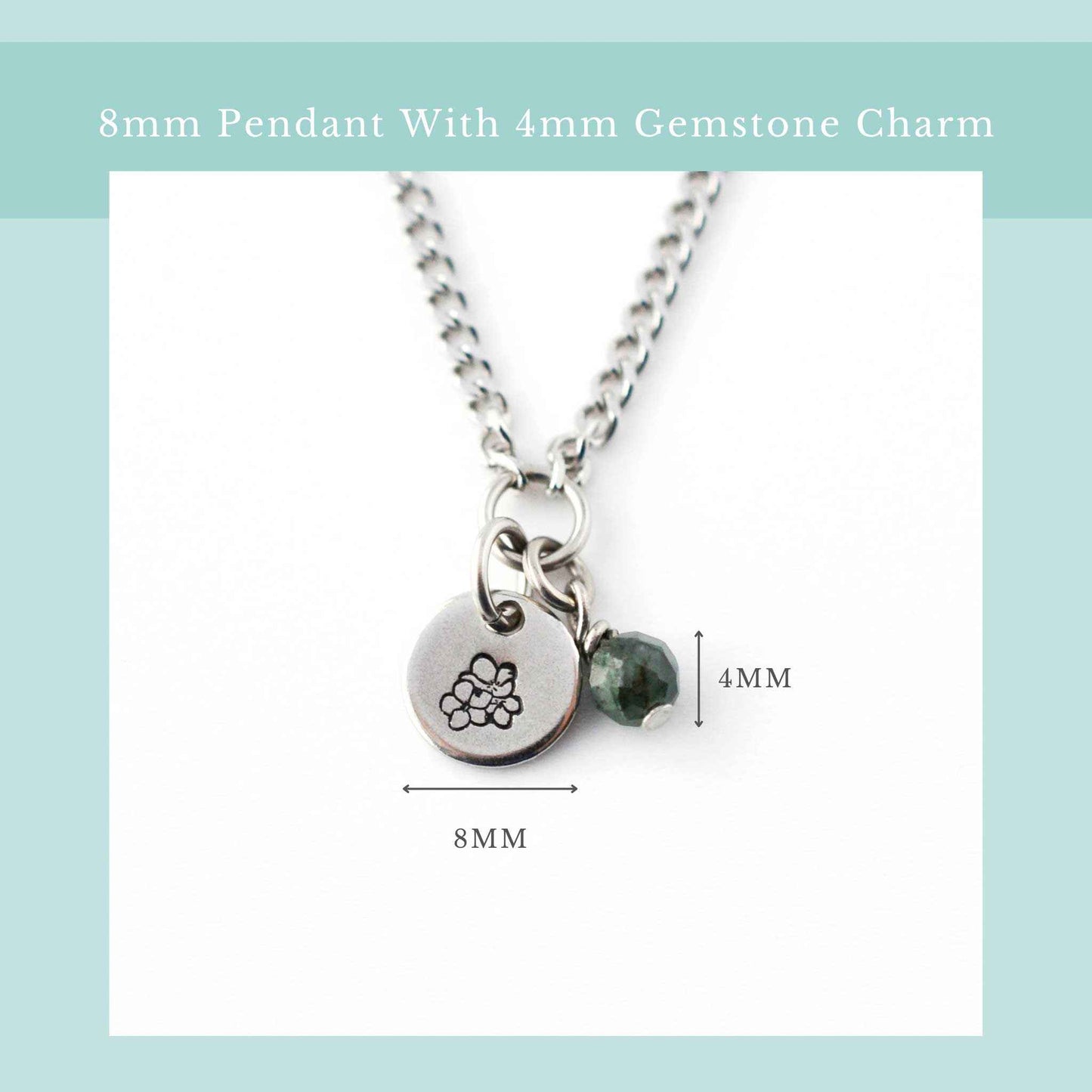 May Birthflower With Birthstone Necklace