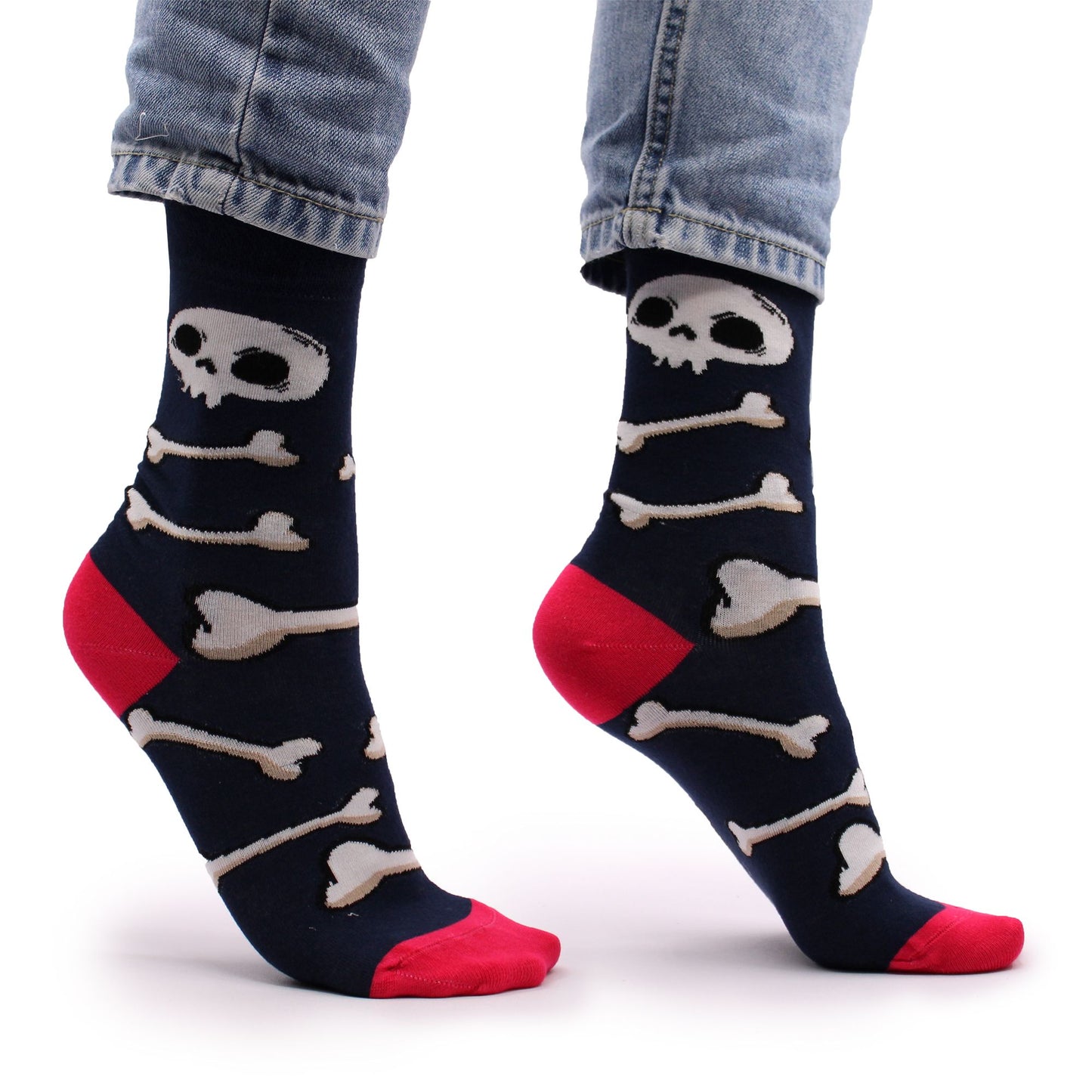 Skulls and Bones Bamboo Socks - M/L