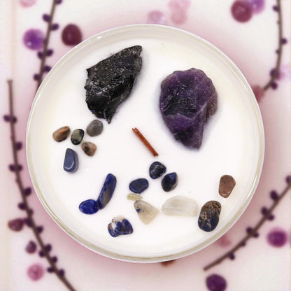 Solar Plexus Chakra Crystal Candle