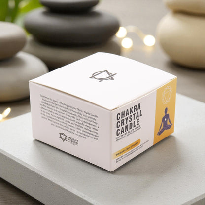 Solar Plexus Chakra Crystal Candle