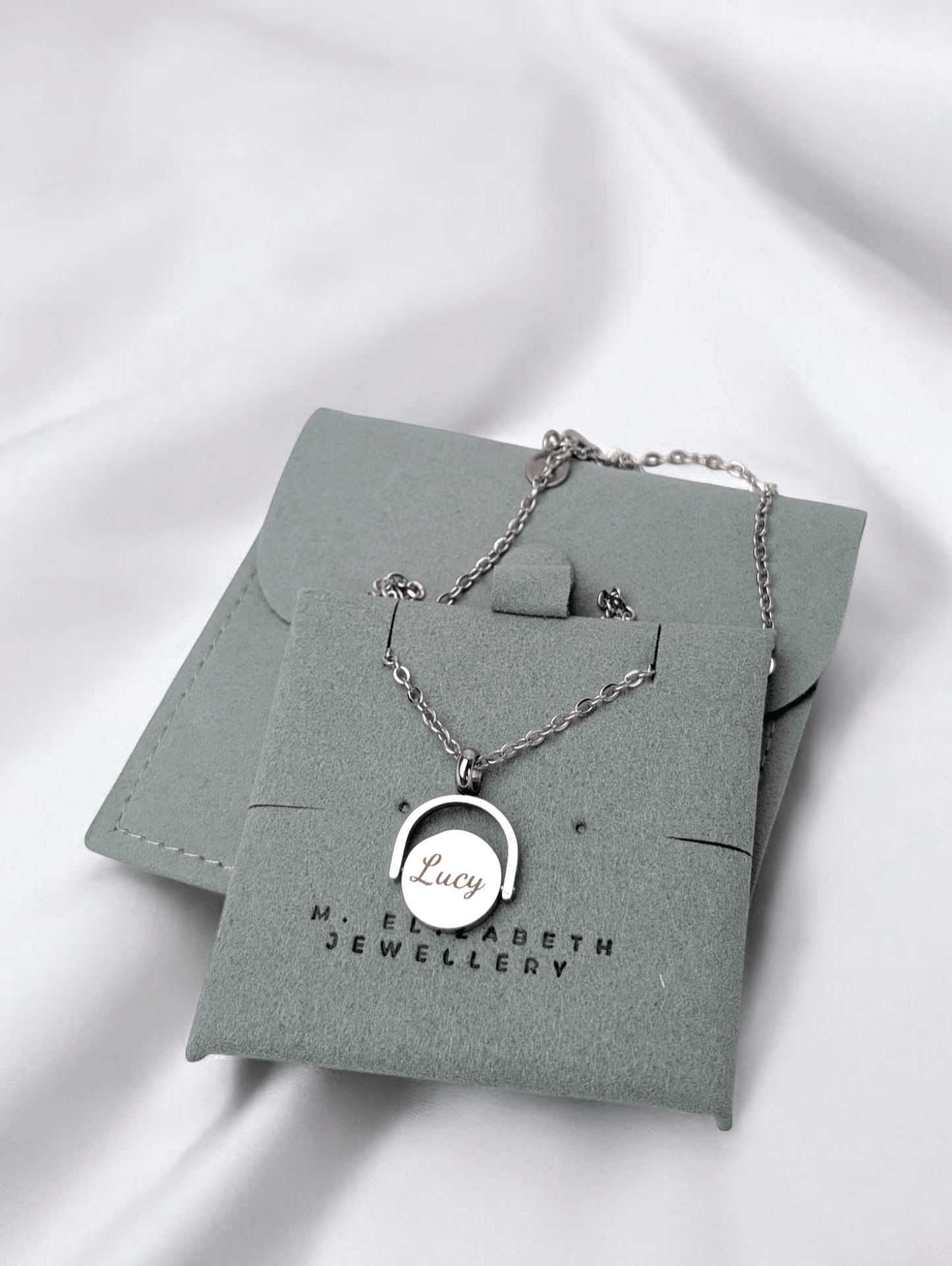 Custom Engraved Spinner Necklace