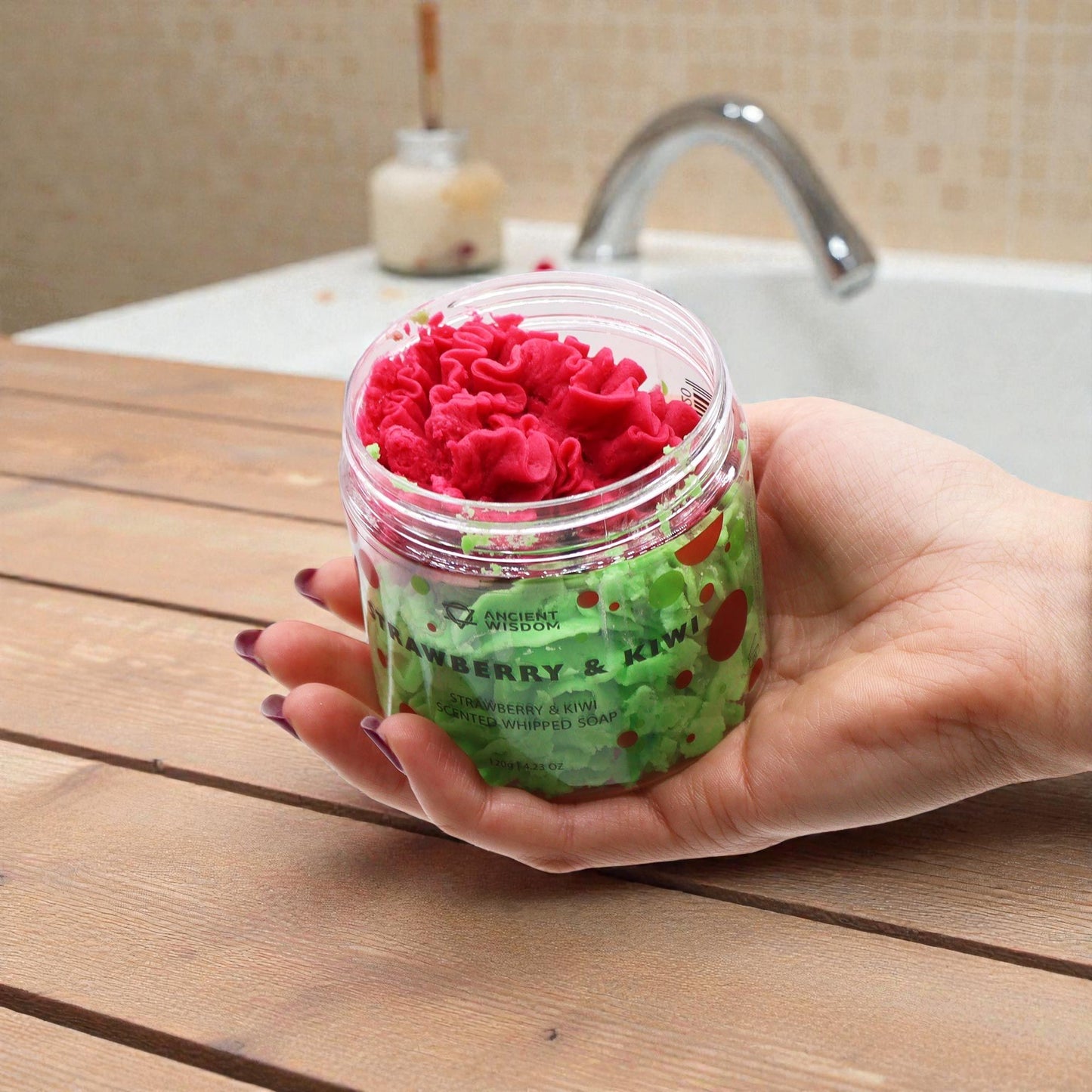 Strawberry & Kiwi Whipped Soap