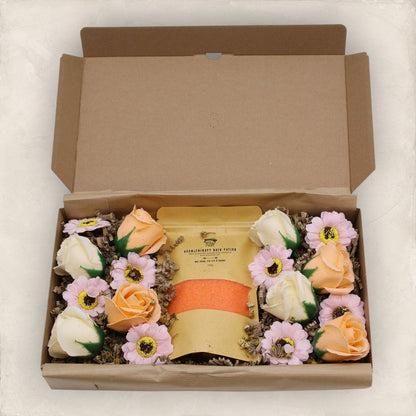 Total Detox Bath Sea Salts & Soap Flowers Set