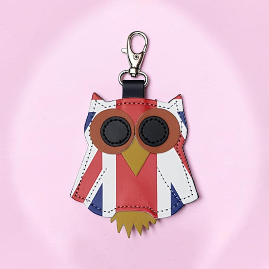 Owl Bag Charm - Union Jack